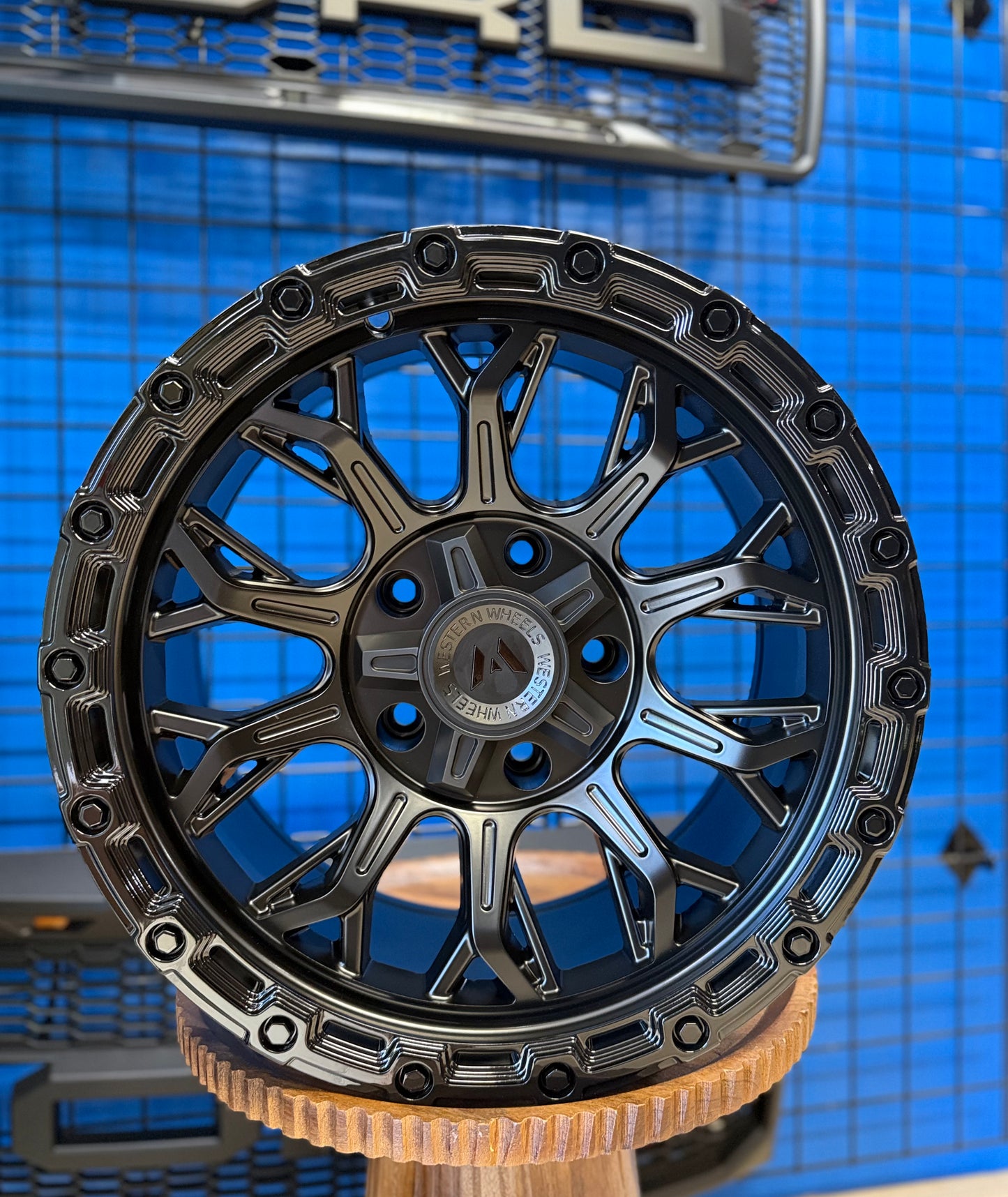 Western Wheels JD83 Full Black 17x9 -12 ET 5x127/139 Jeep JK/JL, Gladiator & Ram Set de 4 Aros