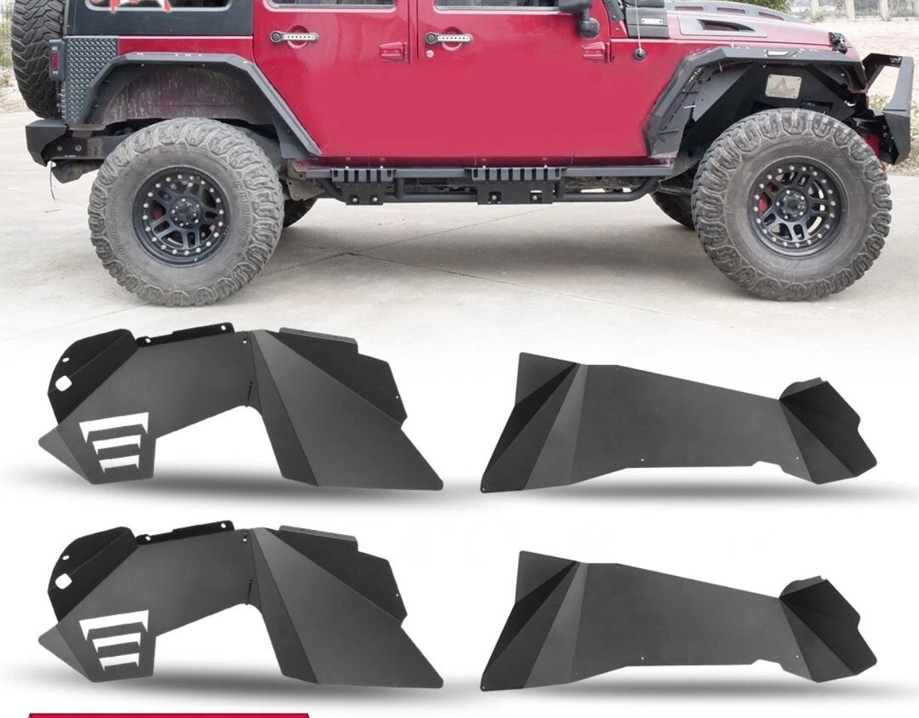 Inner Fenders Jeep JK 07-18 Set de 4 Entrega Gratis a Todo Puerto Rico