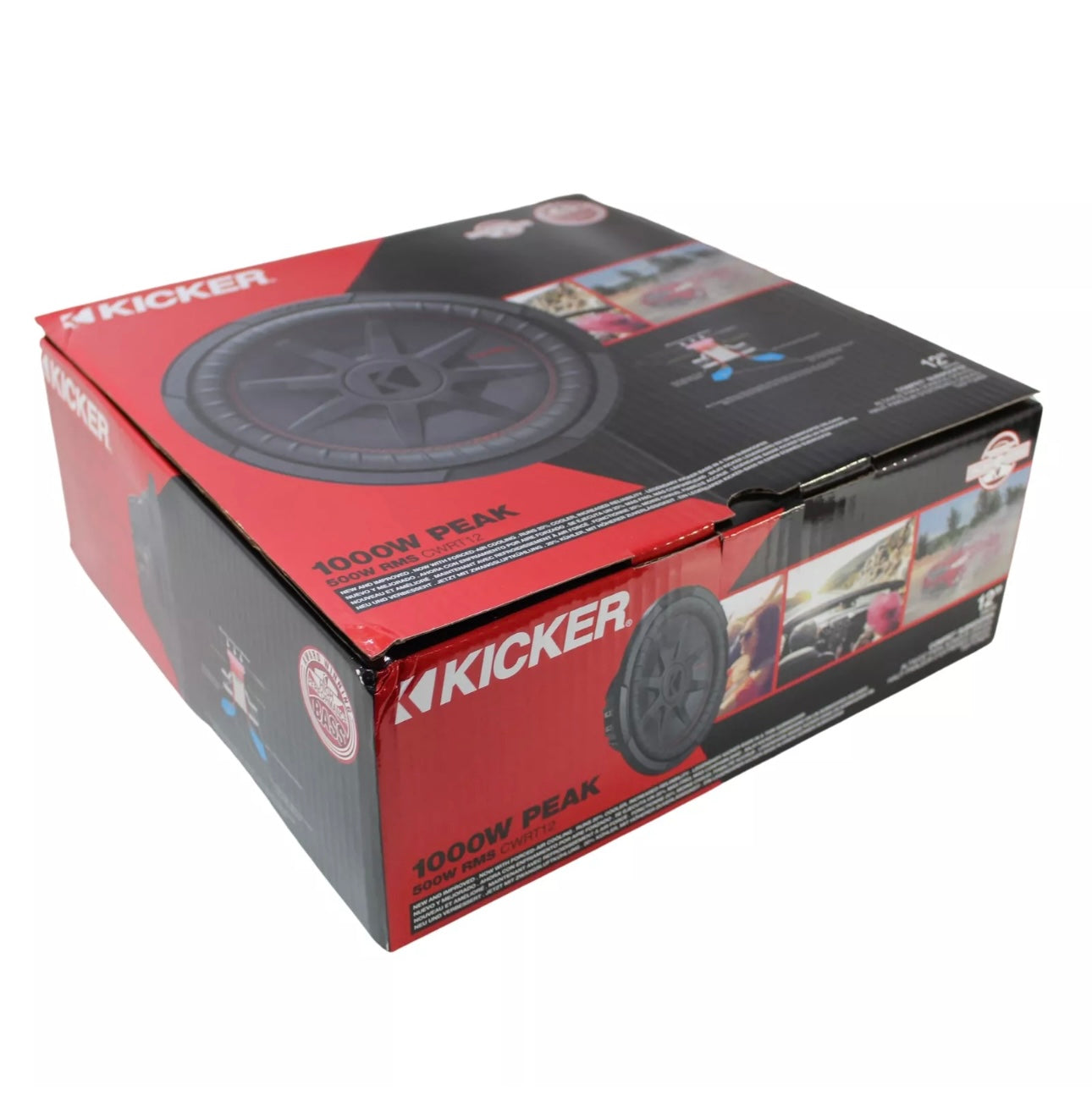 Kicker Comp RT 12” 2ohm Bajo Doble Coil Subwoofer 1000W 48CWRT122