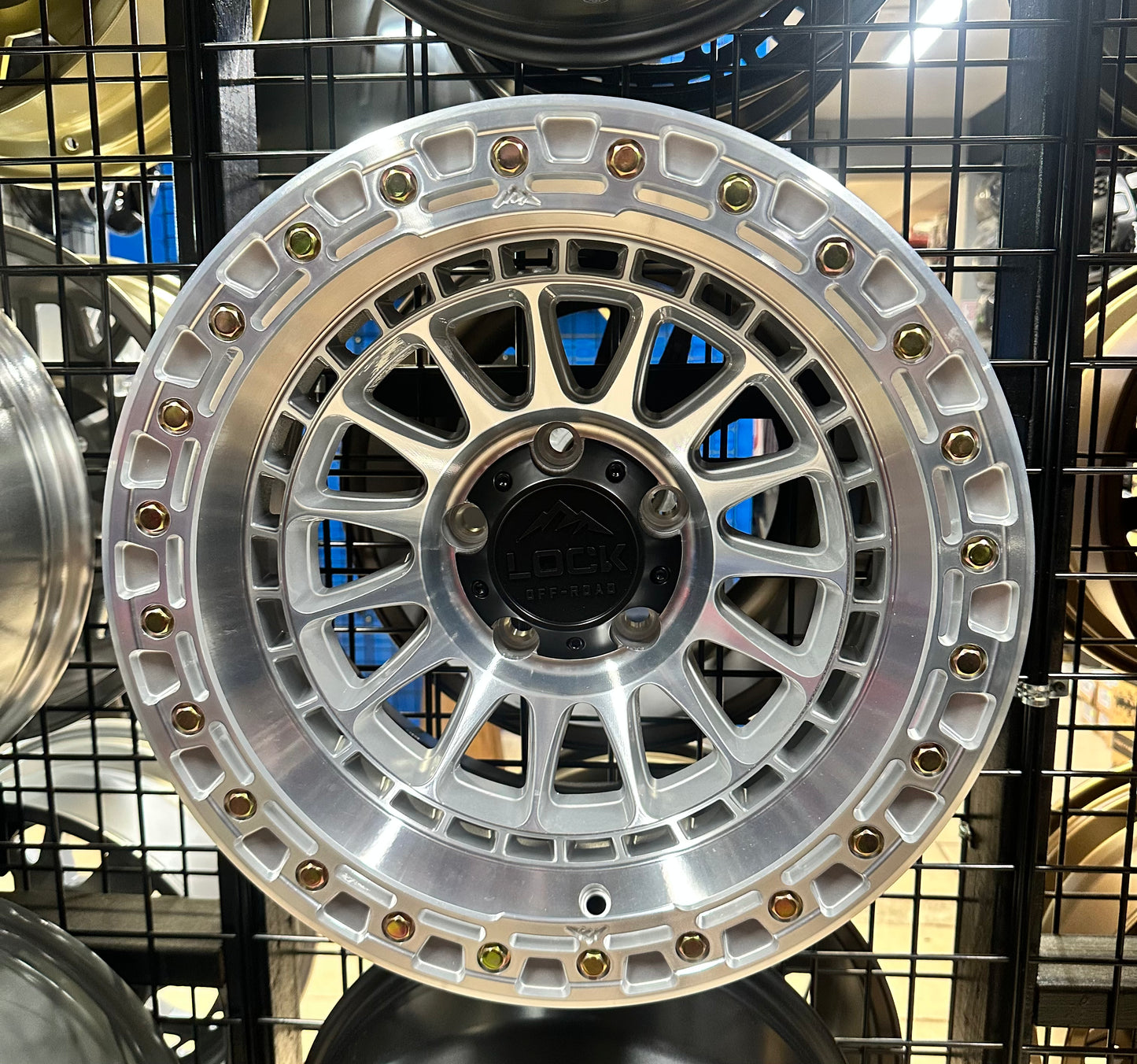 Lock Wheels Mojave Machined 17x9 5x127 -12Et Jeep JK/JL & Gladiator Set de 4 Aros