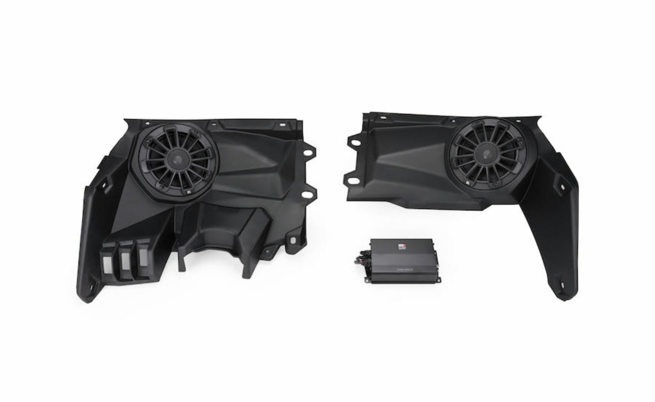 MB QUART Model-Tuned Stage 1 Piezas de Dash Incluye Bocinas & Amplificador Mbqxpod1