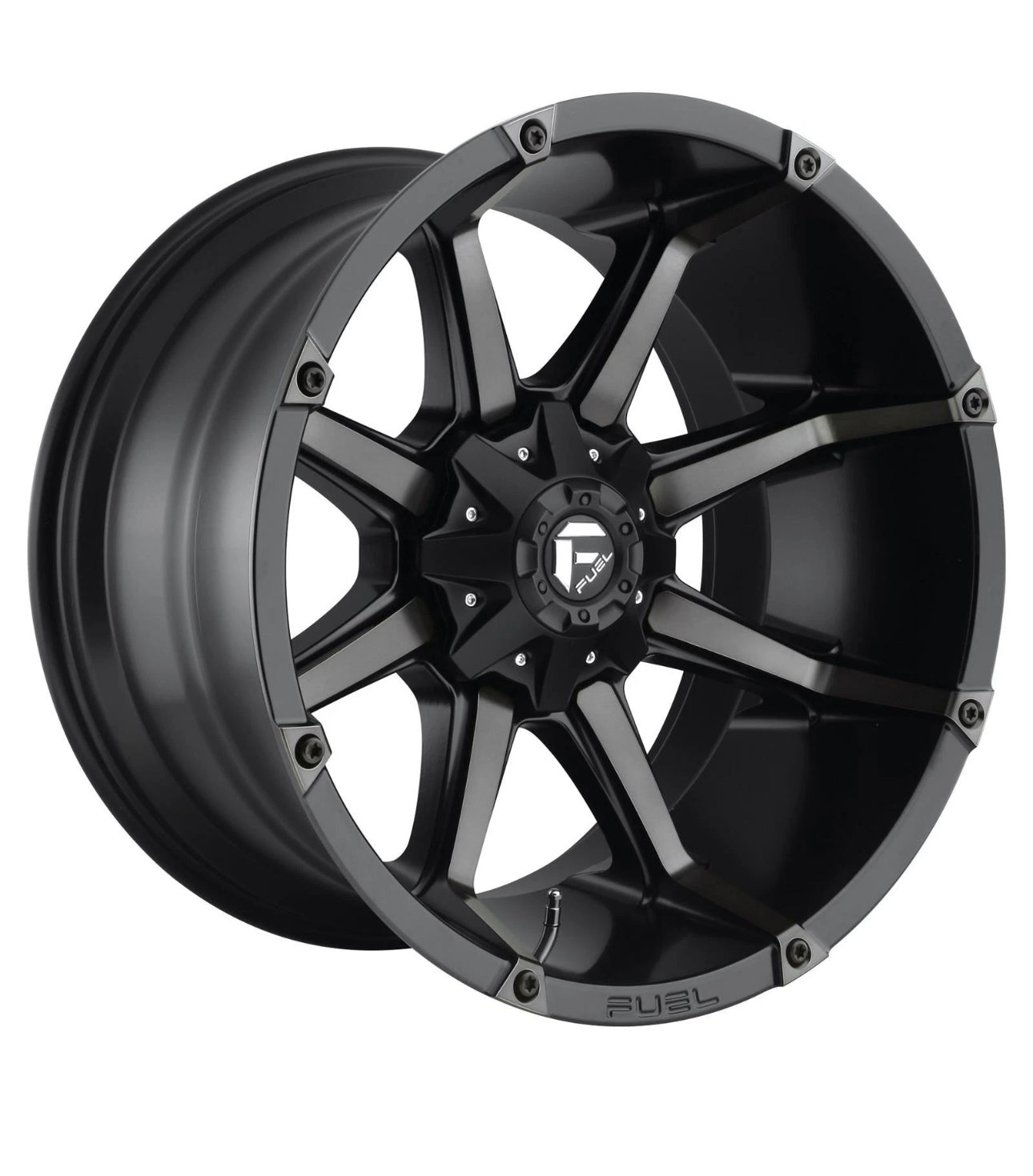 Fuel Coupler Matte Black Double Dark Int 20x9 6x135/139.7 +20 ET Set de 4 Aros Tacoma/4Runner/Tundra/Bronco/F150