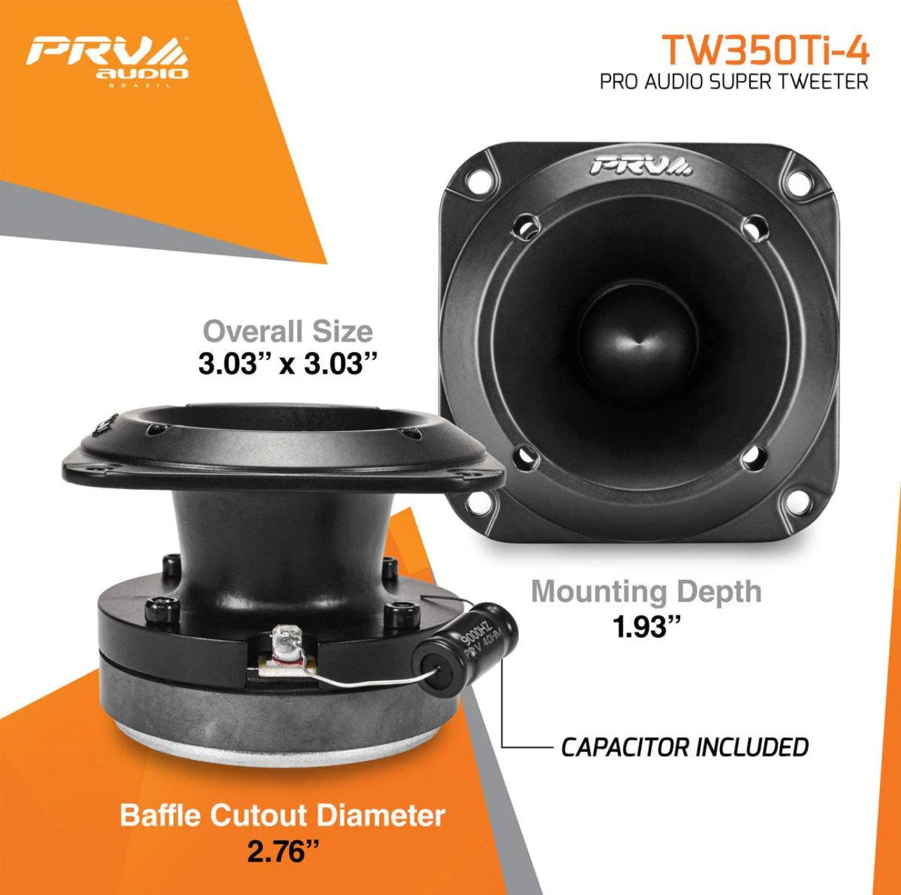 PRV Super Tweeters TW350Ti-4 (Par)