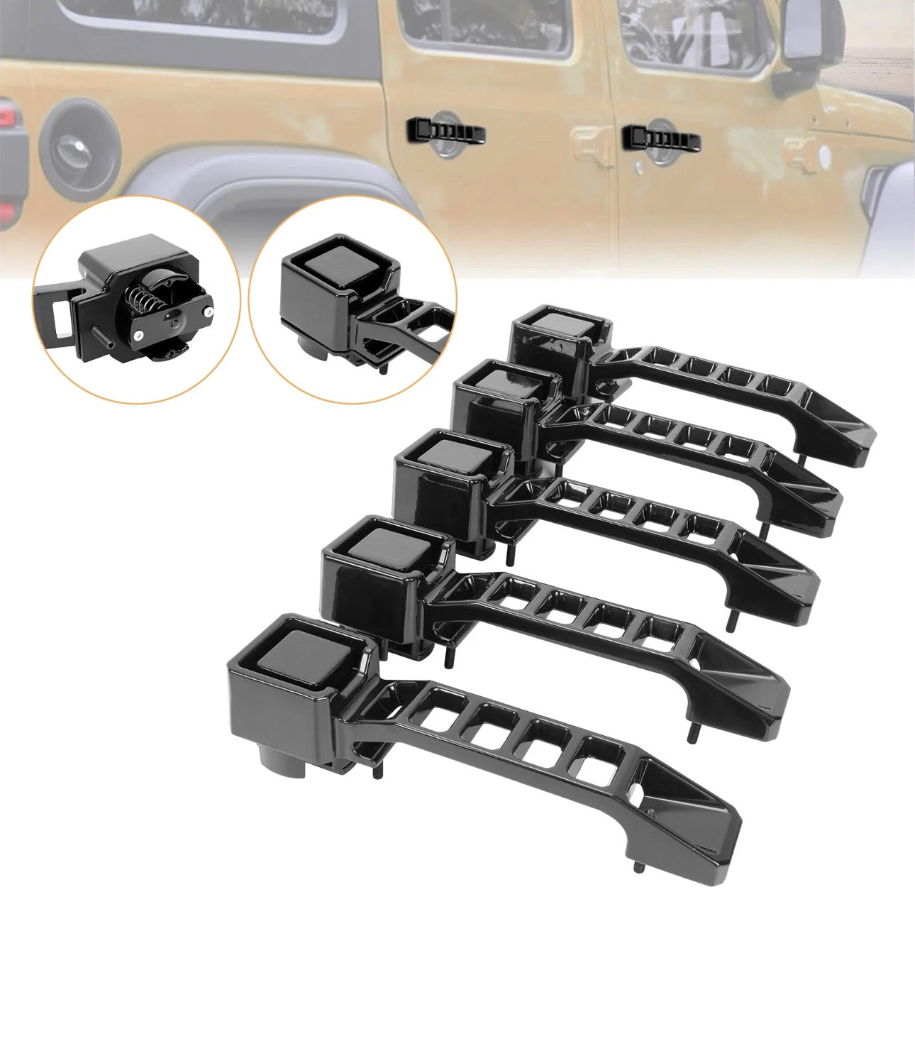 Set de Handles Aluminio (5) Jeep JKU 4dr 07-2018