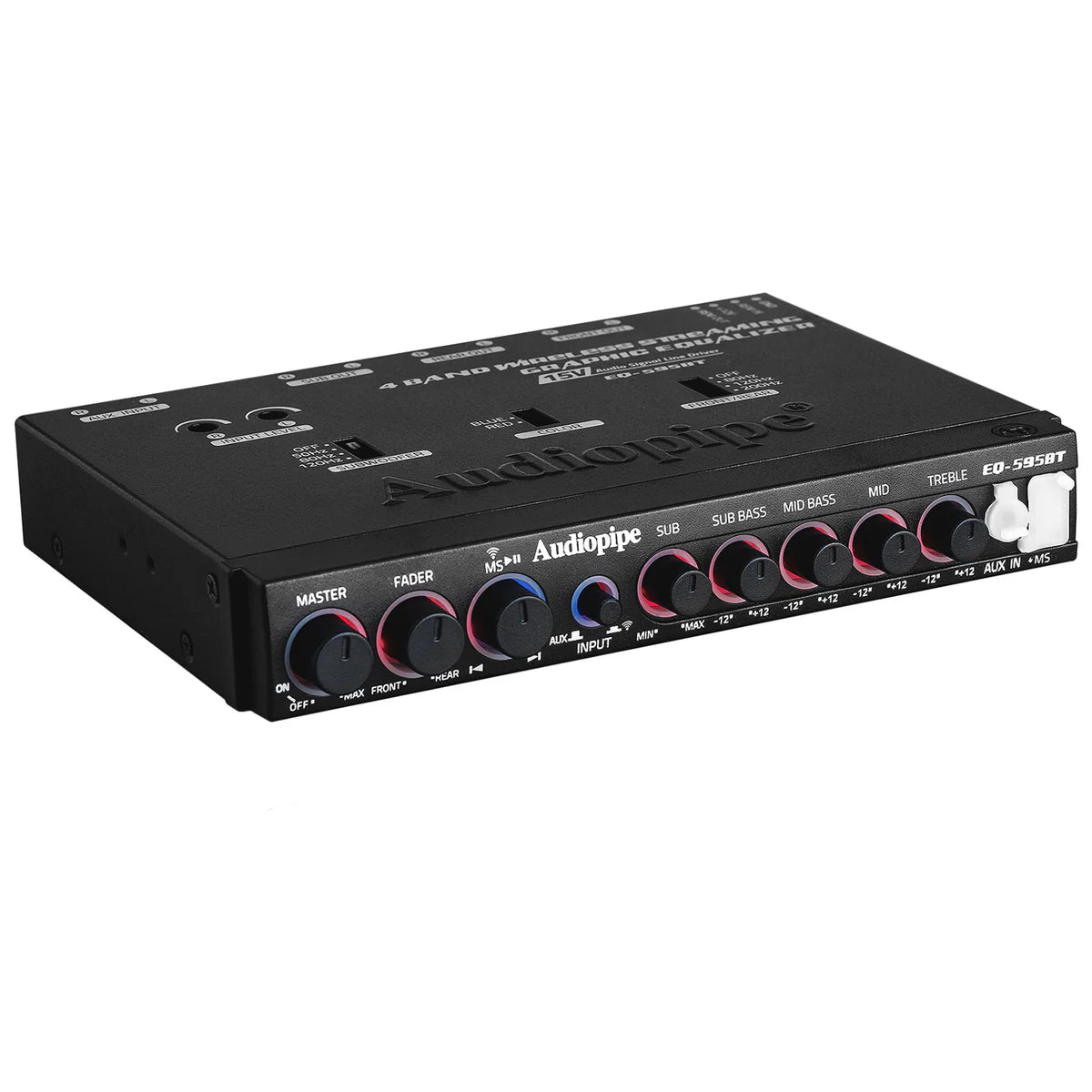 Audiopipe Preamp Bluetooth 4 Bandas 15V EQ-595BT