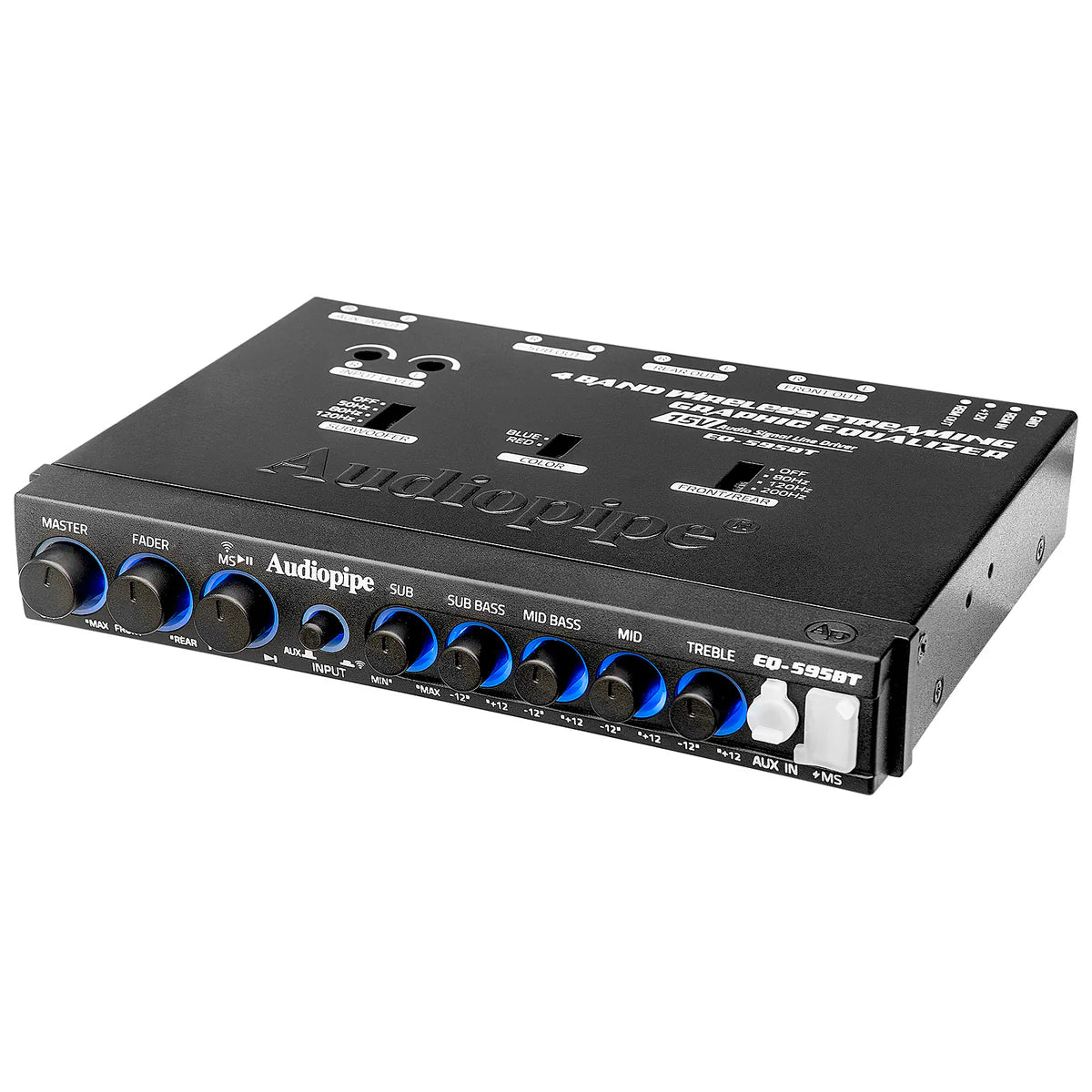 Audiopipe Preamp Bluetooth 4 Bandas 15V EQ-595BT