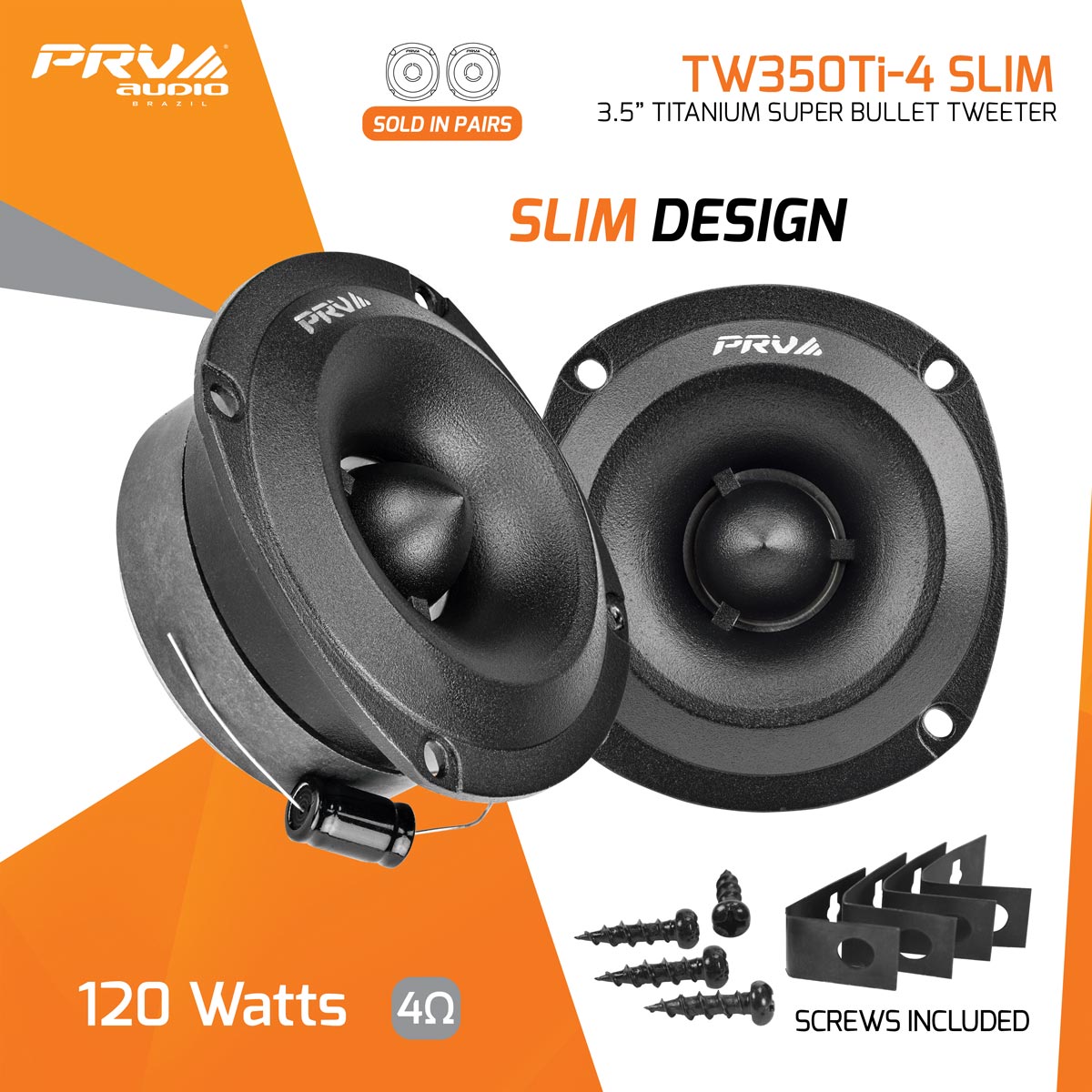 PRV Super Tweeter TW350Ti-Slim (Par)
