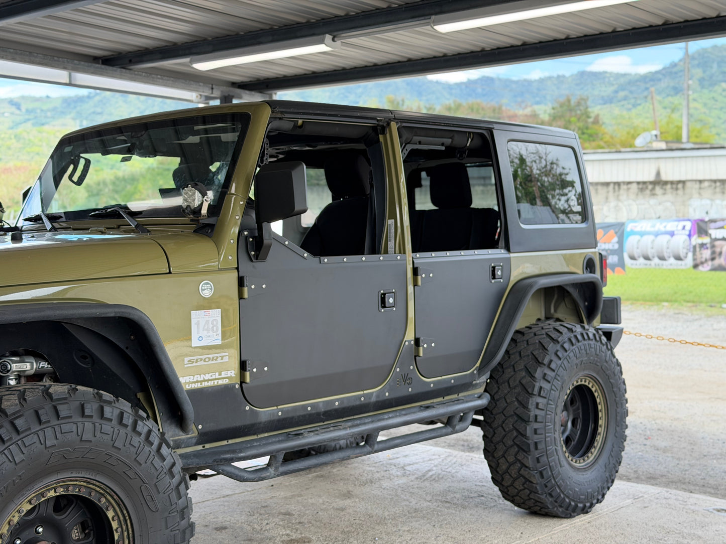 Puertas Cortas Jeep JK 07-18 Aluminio 4 Puertas + Retrovisores