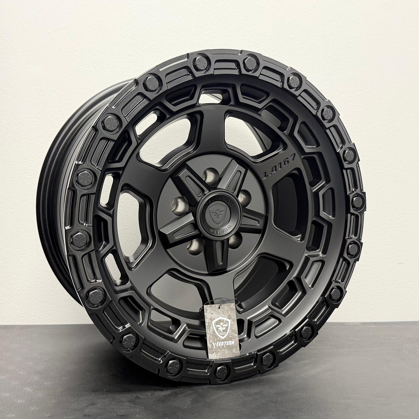 Western Wheels FR3 Carbon Armor Flow Form Grip On 17x9 -12 Black 5x127 Jeep JK/JL & Gladiator