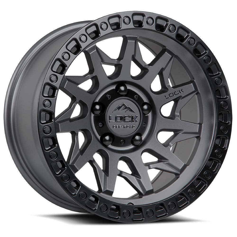 Lock Wheels Lunatic Gunmetal 17x9 -12Et 6x135 Ford F150 04-2025