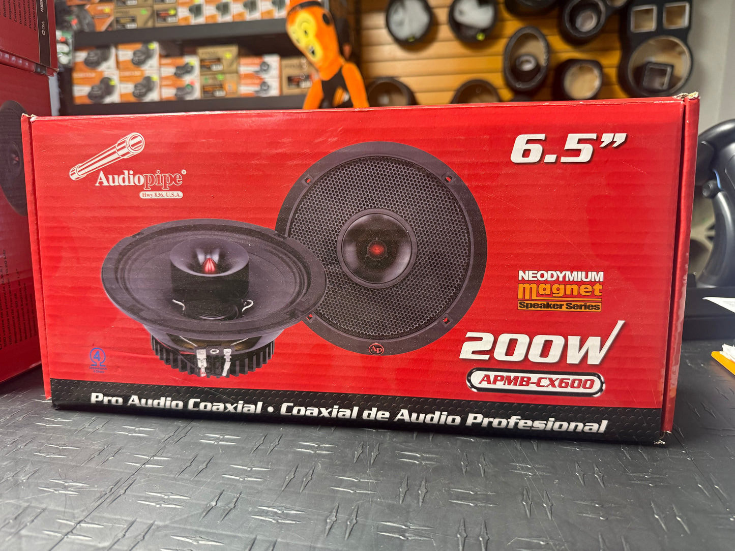 Audiopipe 6.5” Coaxial ND 200W Par APMB-CX600