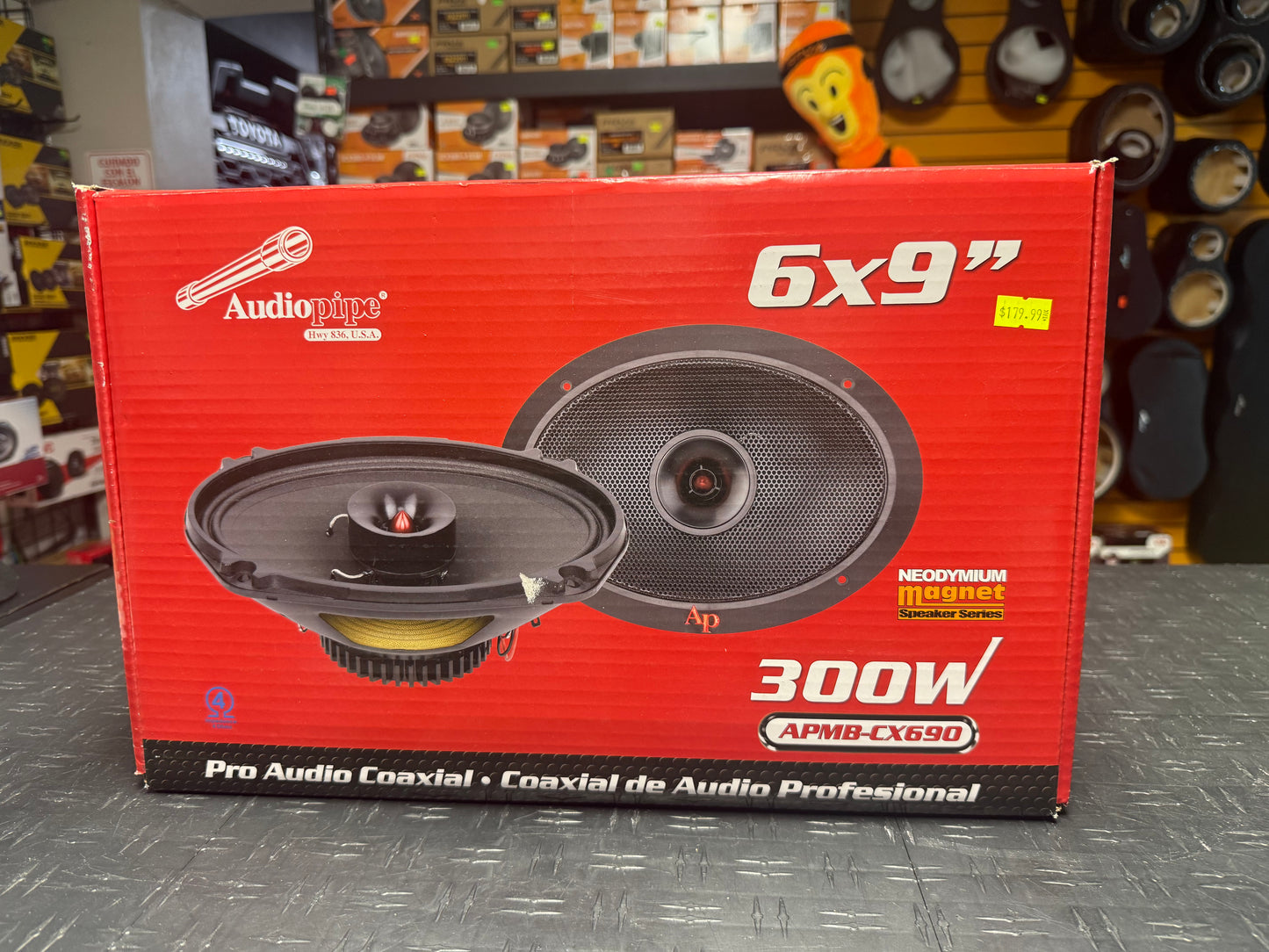 Audiopipe 8” Coaxial ND 300W Par APMB-CX690