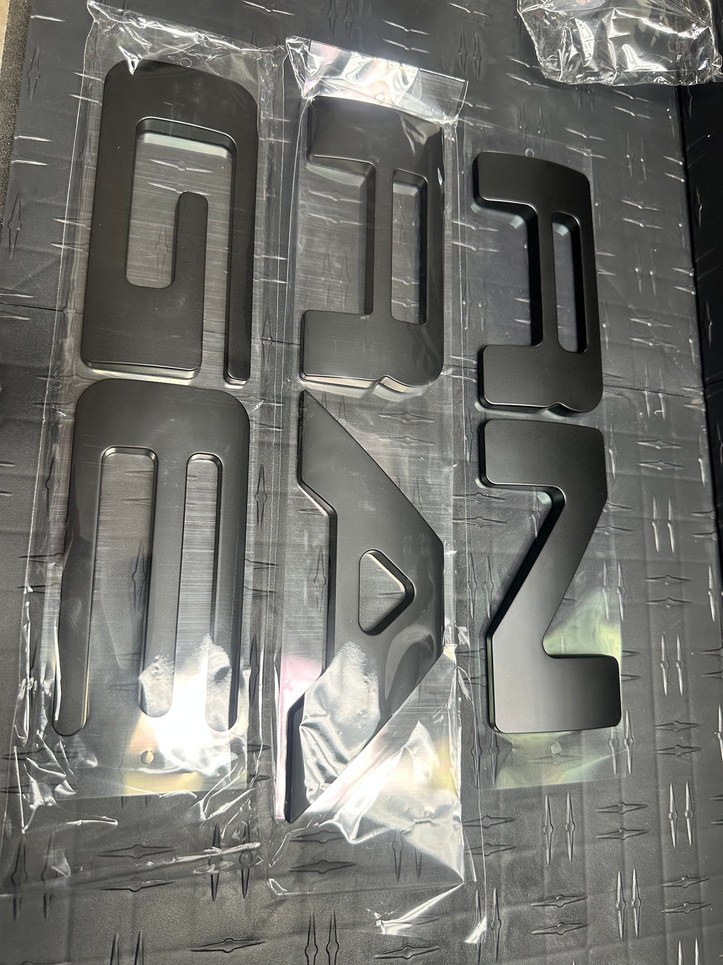 Letras de Compuerta Ranger 2019-2025 Negro Matte ABS Plastic 3D