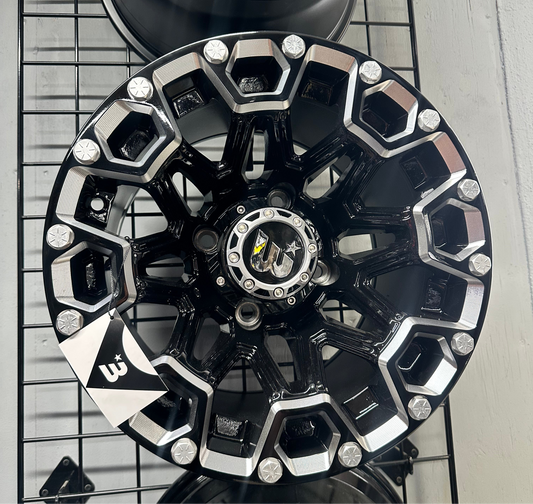 Western Wheels Blaze Black Milled 15x10 4x137 Canam Set de 4 Aros