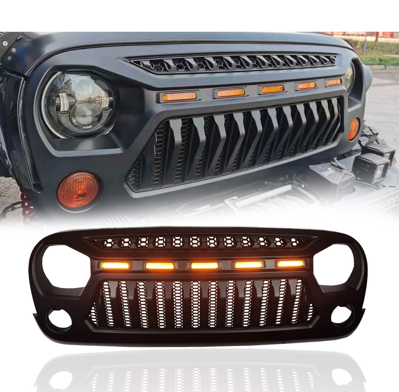 Jeep JK 07-2018 Parrilla Tipo Raptor