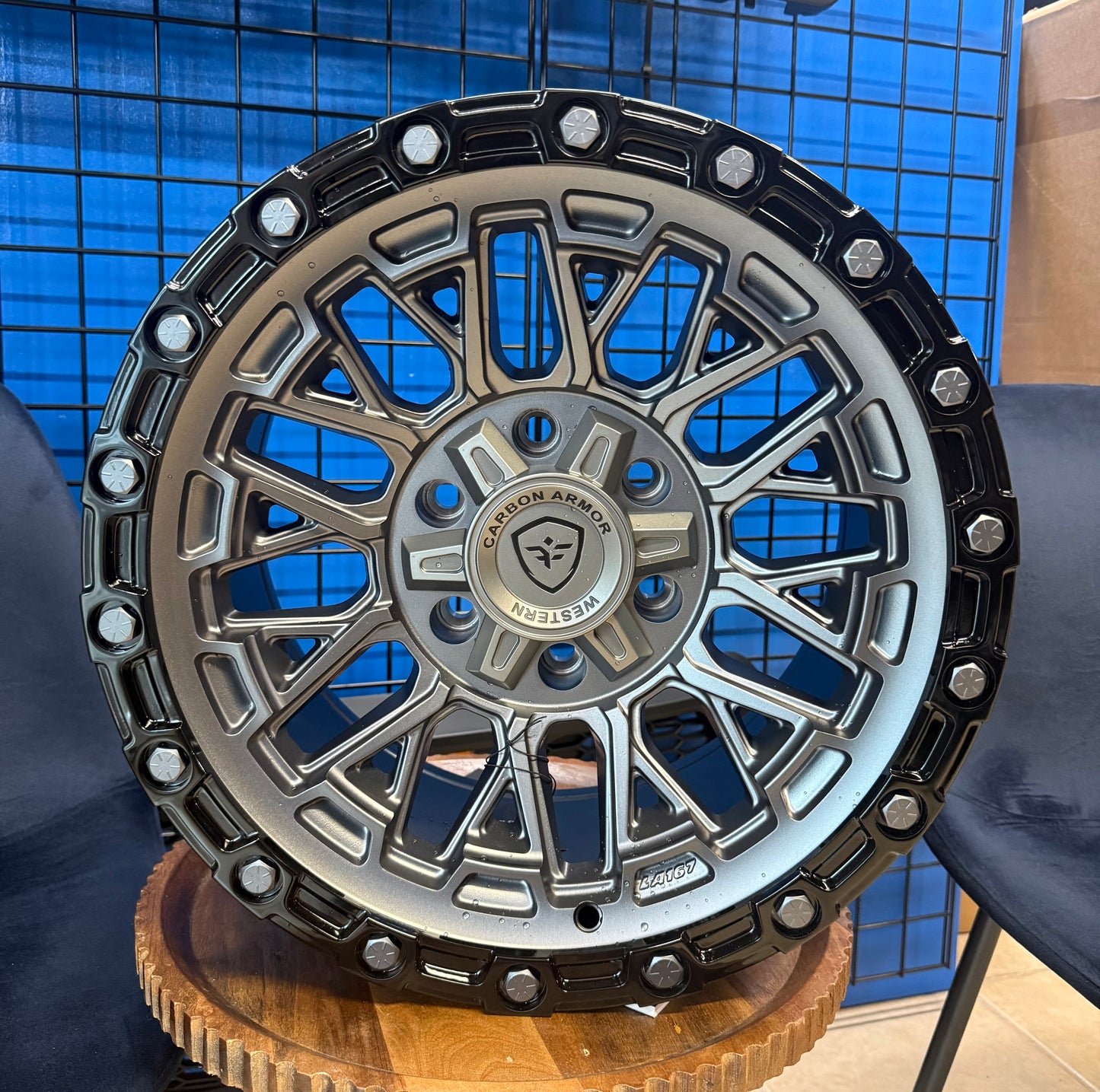Western Wheels FR4 Carbon Armor Flow Form Grip On 17x9 +1ET Gunmetal 6x139/135 Tacoma/Tundra/4Runner & F150 Hub Bore 106.1