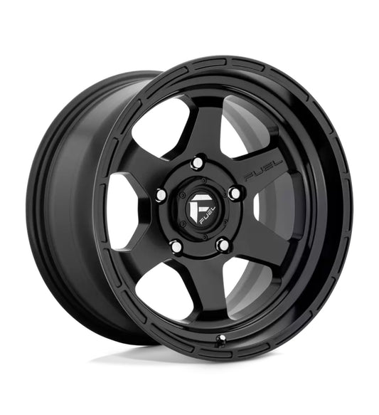 Fuel Shok Matte Black 17x9 +1ET 6x139.7 D664 Set de 4 Aros D664