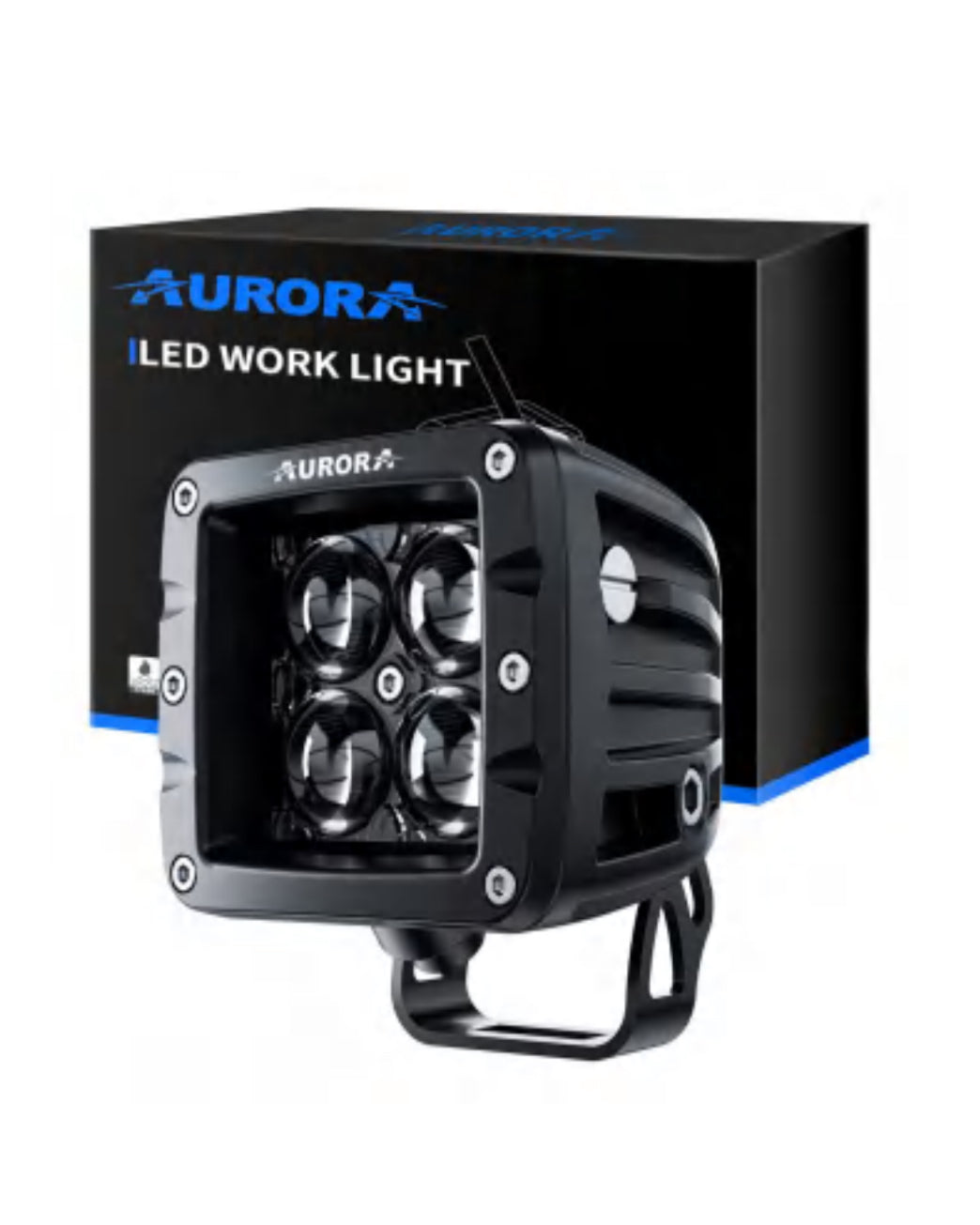 Aurora Pods Fondo Negro Led Blanco Par (2) con Rabiza