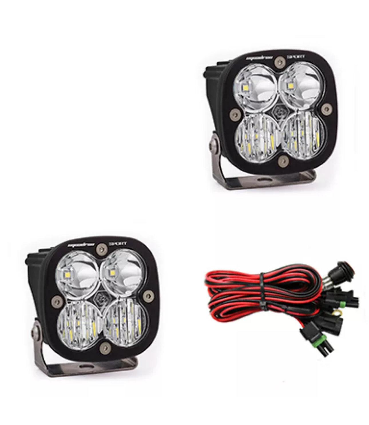 Baja Designs Squadron Sport Driving/Combo Pair LED Light Pods - Clear PAR (2) CON RABISA 55-7803