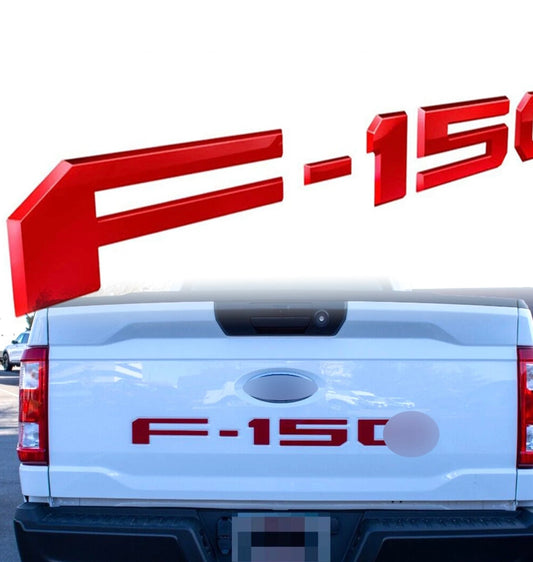 Letras de Compuerta F150 2021-2024 Rojo ABS Plastic 3D