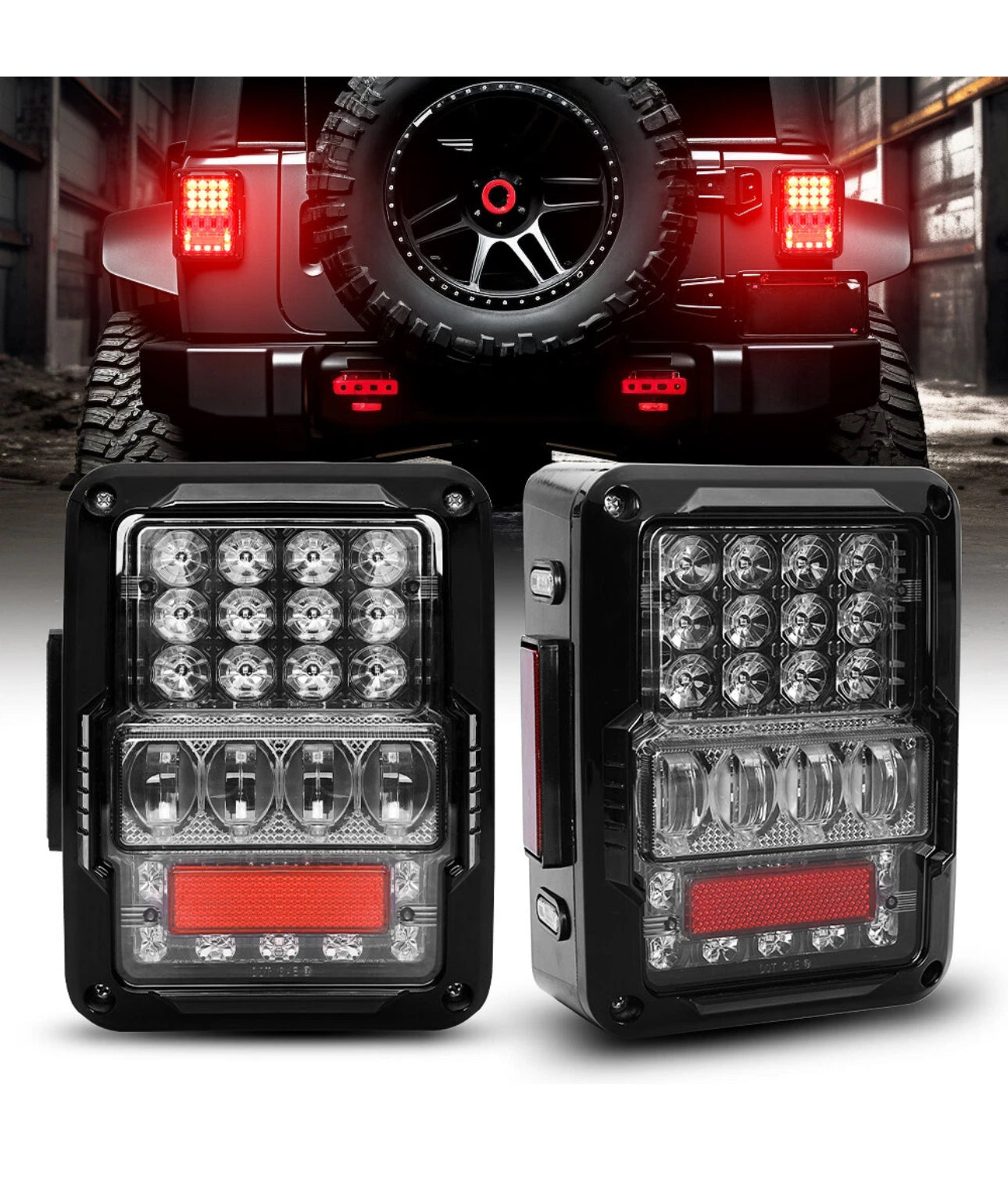 Focos Traseros Led Jeep JK 07-18 (2) Par Plug & Play