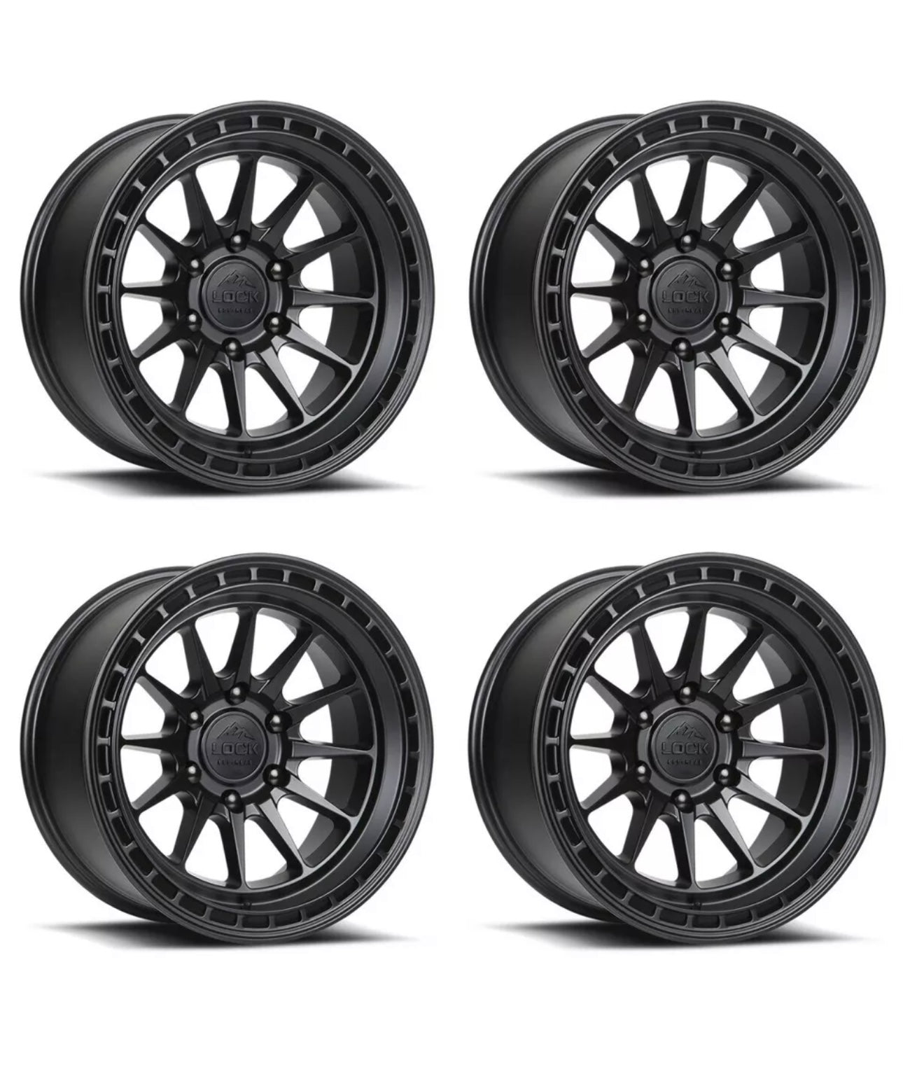 Lock Wheels Baja 17x9 6x139.7 -12ET Set de 4 Aros Negros