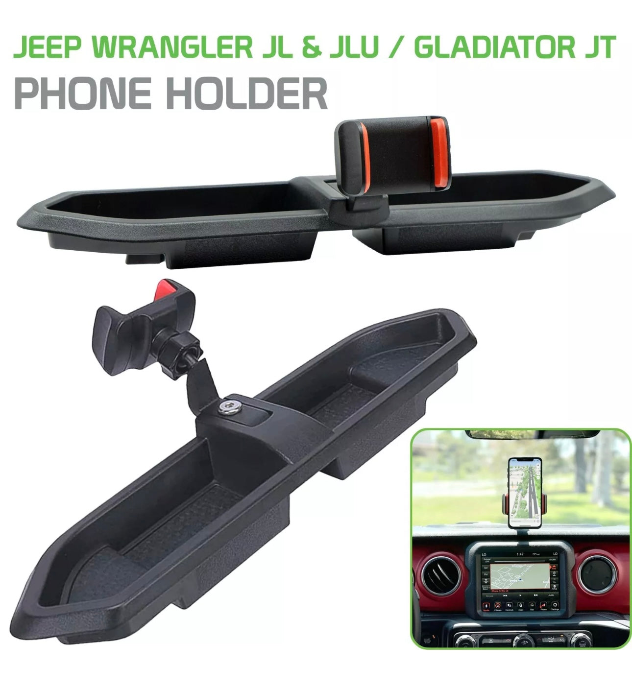 Phone Holder Jeep JL 18-24 & Gladiator