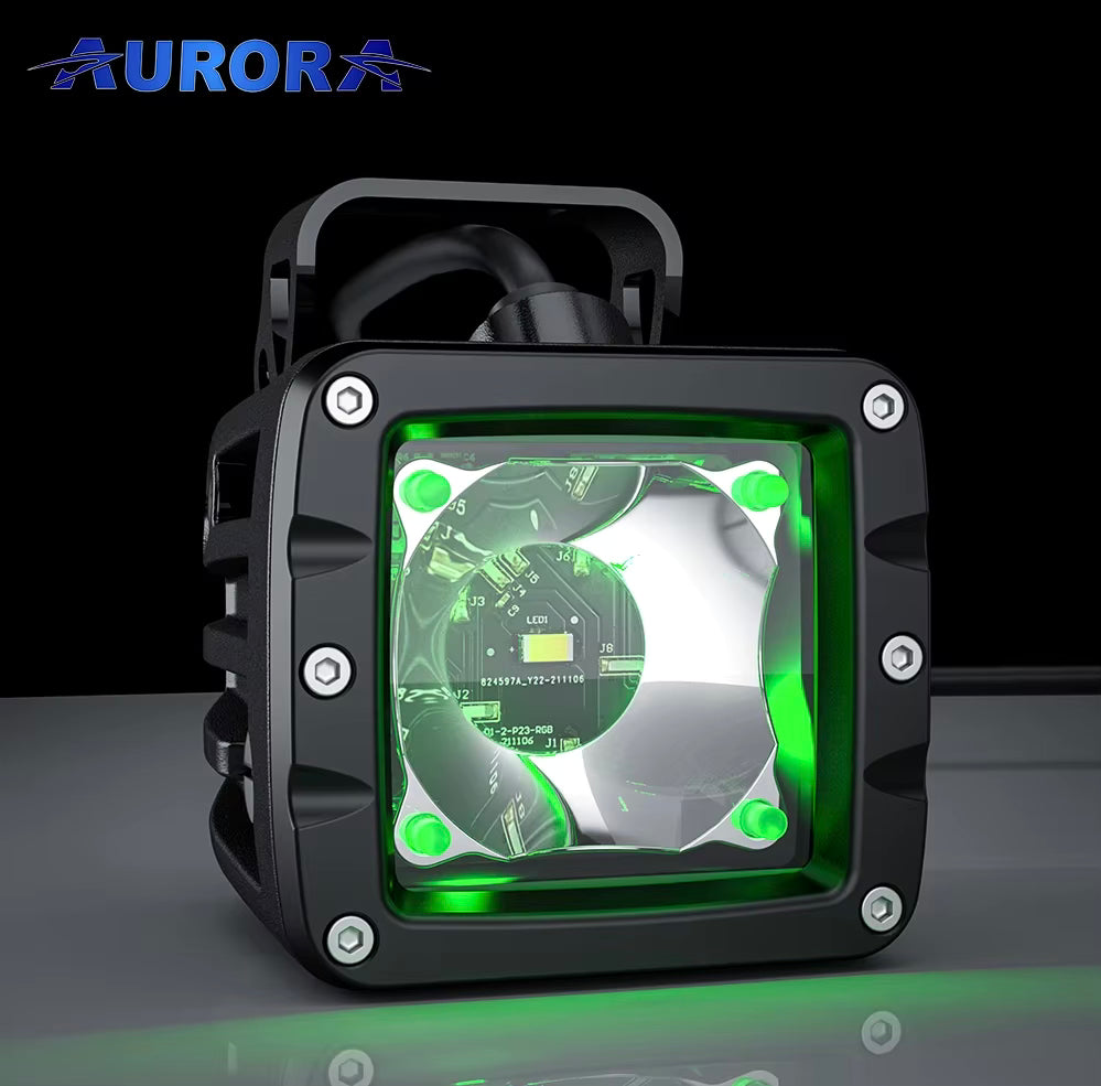 AURORA Pods Led RGB BACKLIGHT DE 7 Colores (2) Par ALO-2-T-P23Q