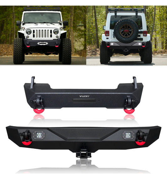 Vijay Set Bumpers Delantero y Trasero Acero Jeep JK 07-18