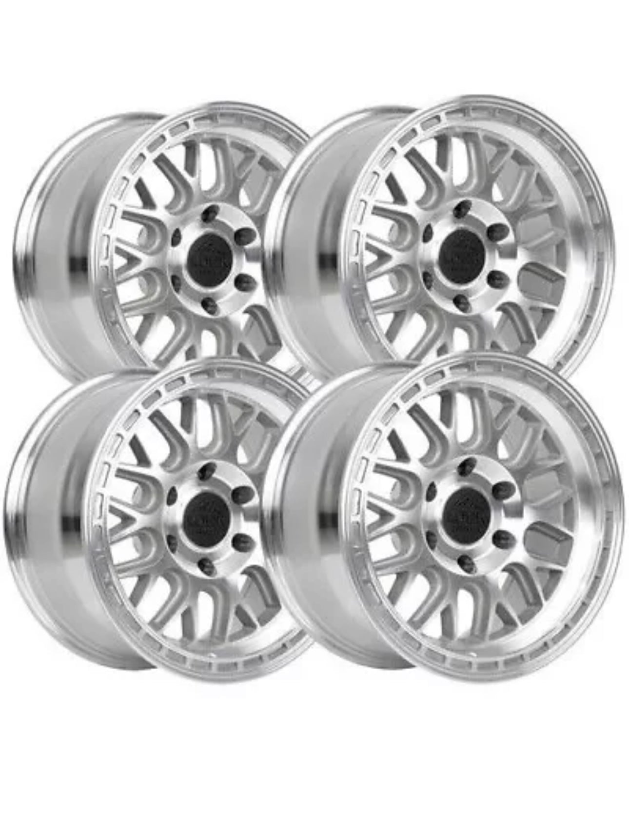 Lock Wheels 17x9 6x139.7 -12mm Set de 4 Aros Machined