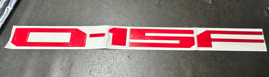 Letras de Compuerta F150 2018 al 2020 Rojo 3D