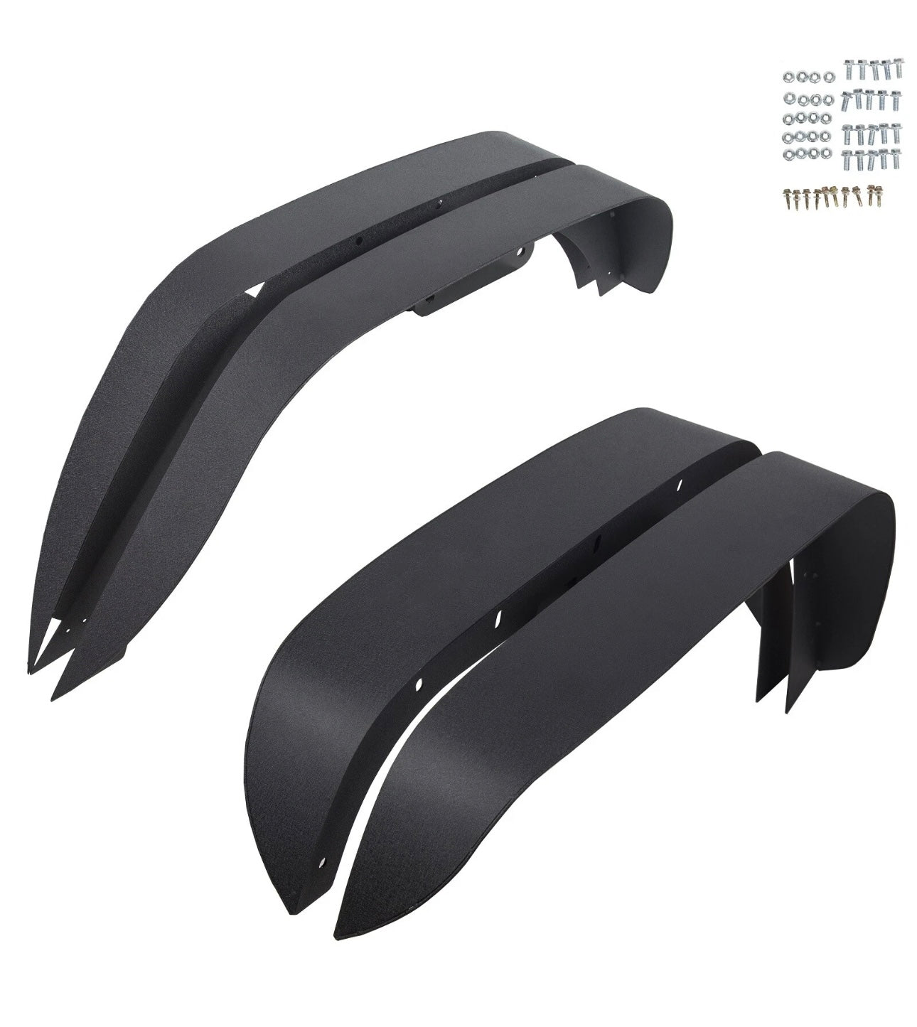 Fenders Cortos Acero Jeep JK 07-18 Delantero & Trasero