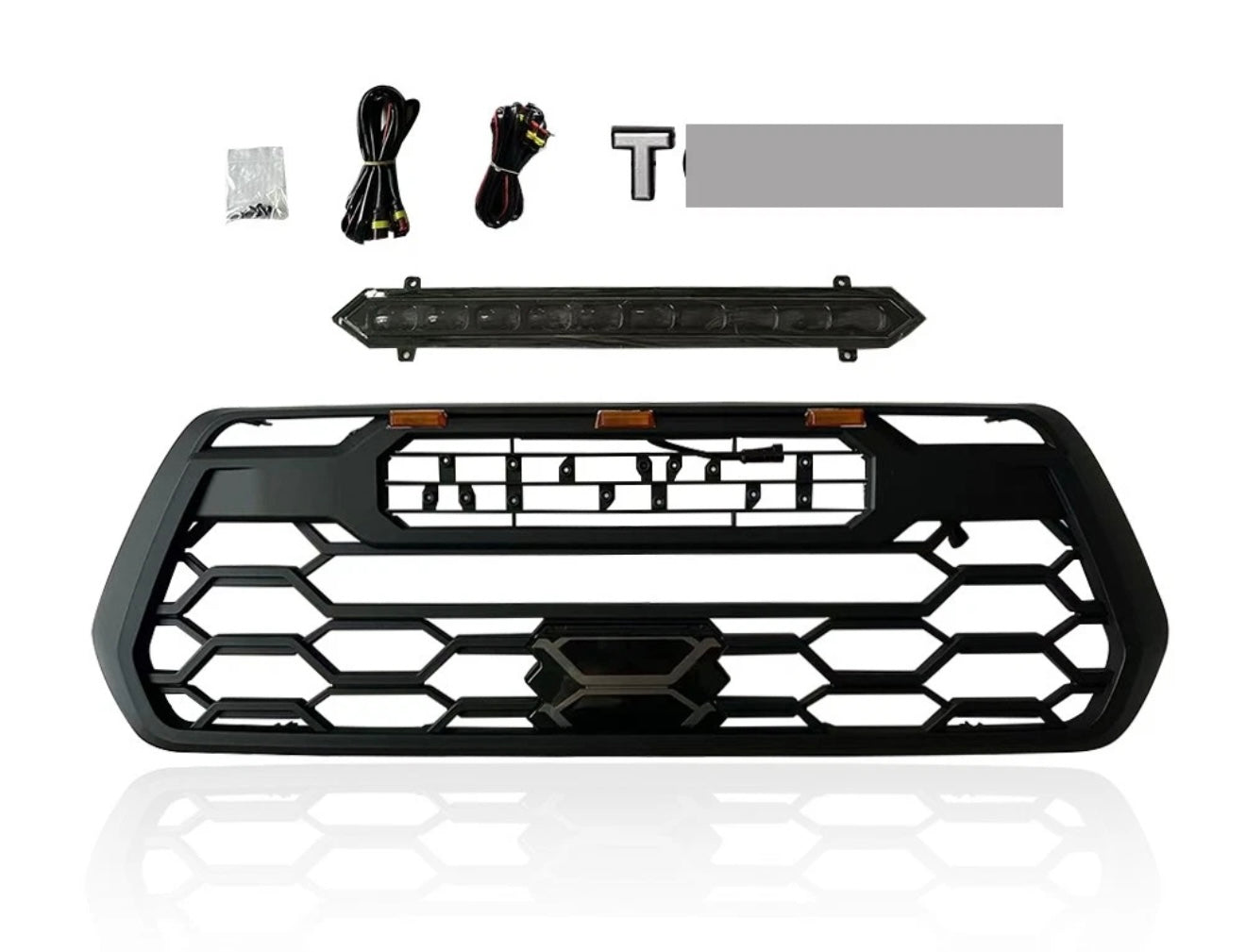 Parrilla Tipo Tundra TRD PRO Tacoma 16-23 con Led Bar