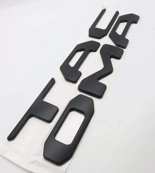 Letras de Compuerta Tacoma 2024 al 2025 Negro Matte 3D