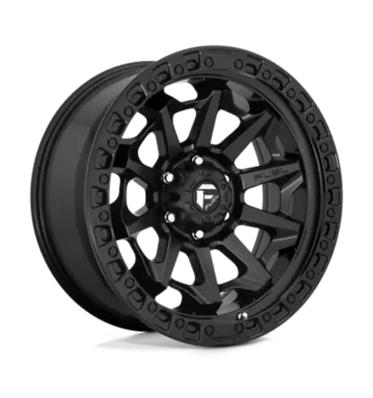 Fuel Covert 15x8 5X114 -19ET MATTE BLACK D694 Ranger/Jeep TJ/YJ/LJ & Cherokee Set de 4 Aros