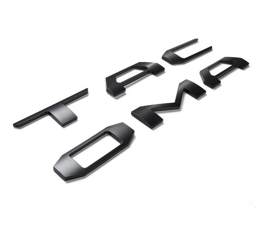 Letras de Compuerta Tacoma 2016 al 2023 Negras 3D