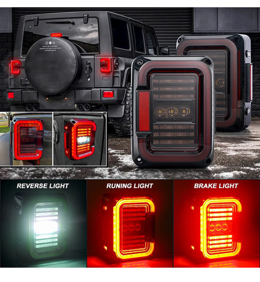 Focos Traseros Led Jeep JK 07-18 (2) Par Plug & Play