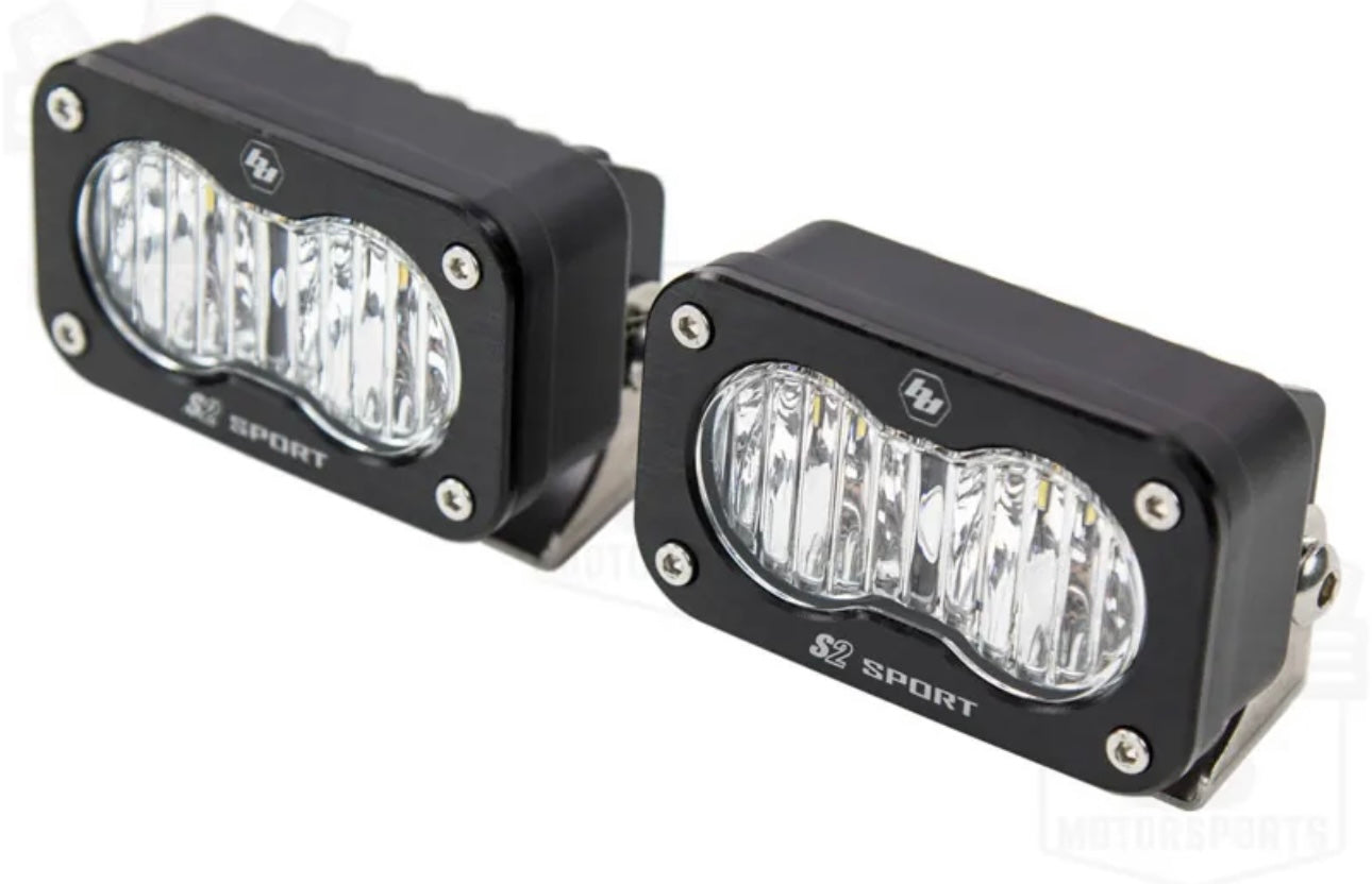 Baja Designs S2 Sport White Wide Cornering Beam Off-Road LUZ LED Par(2) con Rabisa 54-7805