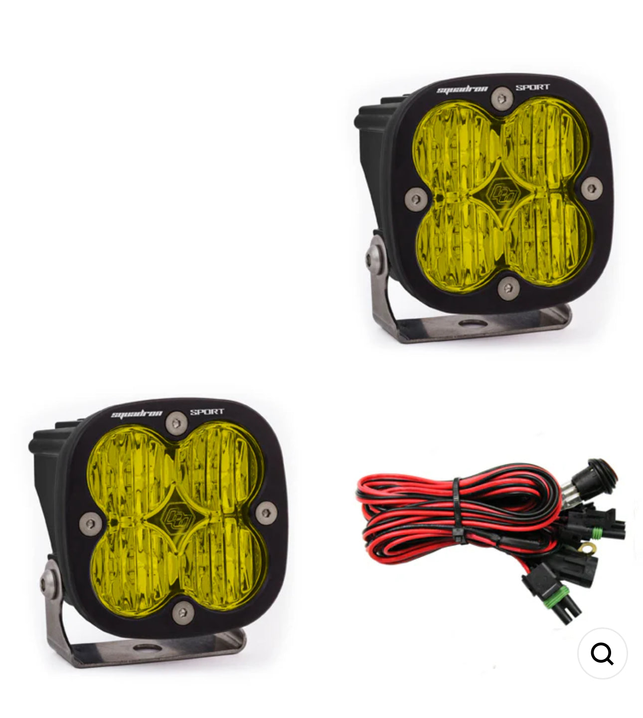 BAJA DESIGNS - SQUADRON SPORT, PAIR AMBER LED WIDE CORNERING PAR (2) CON RABISA 55-7815