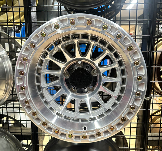 Lock Wheels Mojave Machined  17x9 5x127 -12Et Jeep JK/JL & Gladiator Set de 4 Aros
