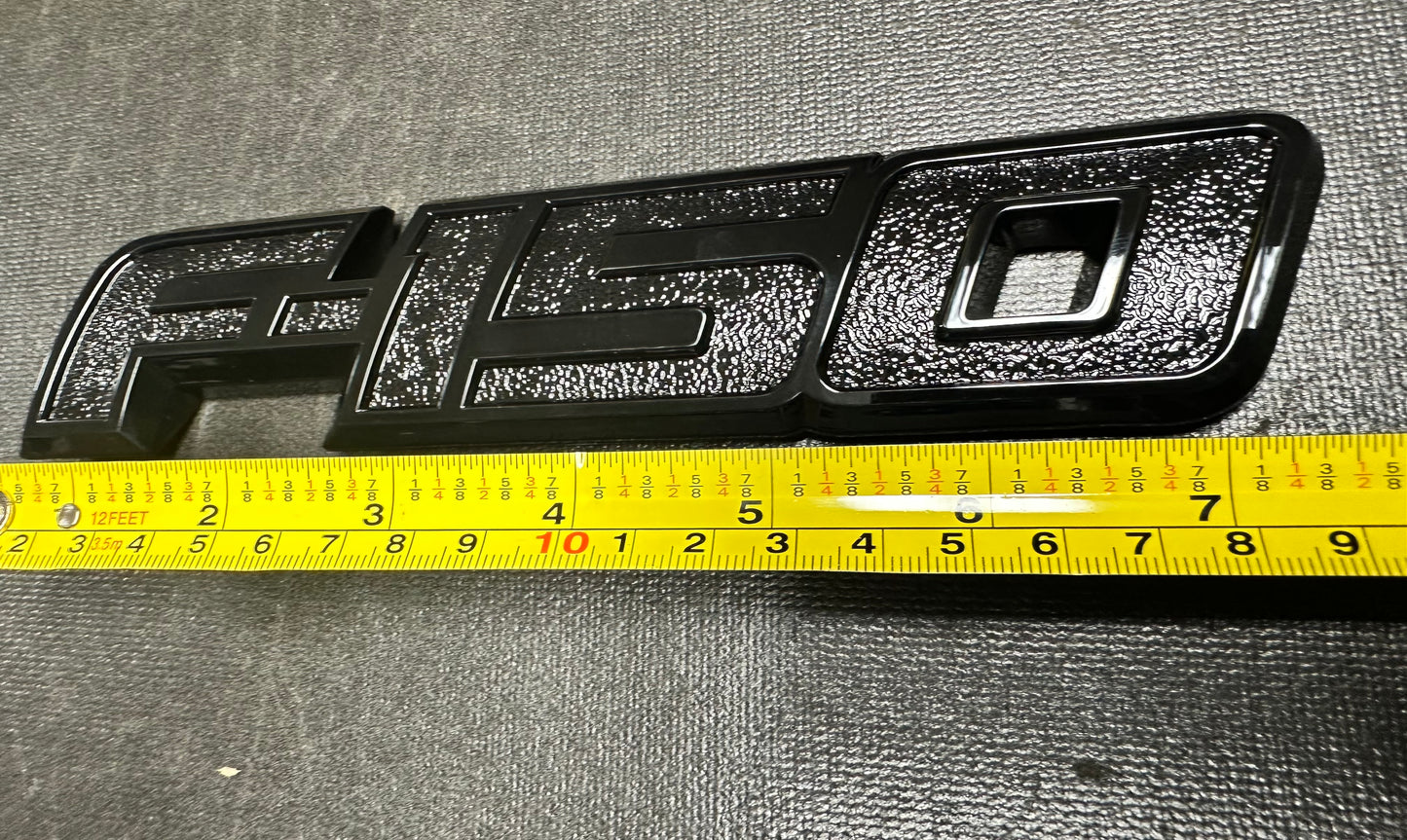 Emblema F150 Compuerta 7.5”x1.5” Negro ABS Plastic