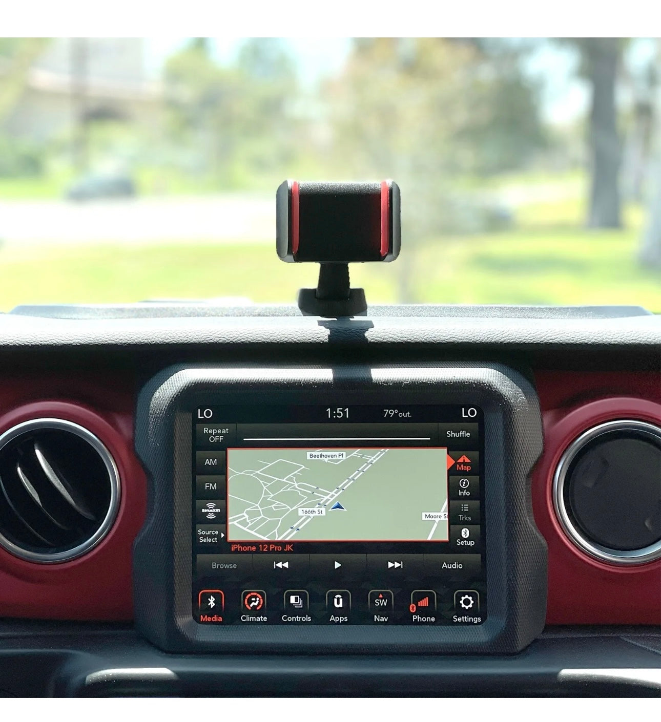 Phone Holder Jeep JL 18-24 & Gladiator