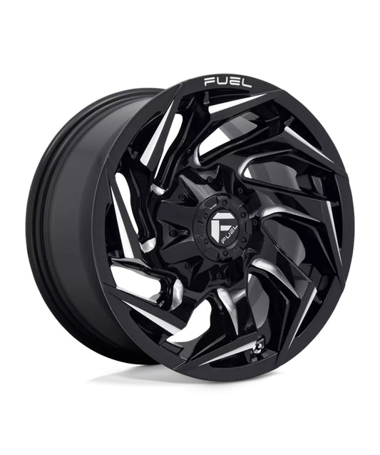 Fuel Off-Road  REACTION 15x8 5x139.7 -18mm Negro Brilloso D753 Set de 4 Aros Samurai/Sidekick/Jeep CJ