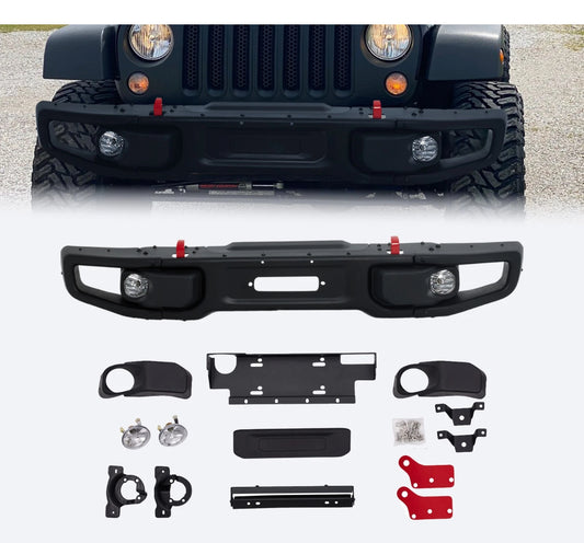 Set Delantero y Trasero Bumpers Rubicon Aniversario Metal Jeep JK 07-18