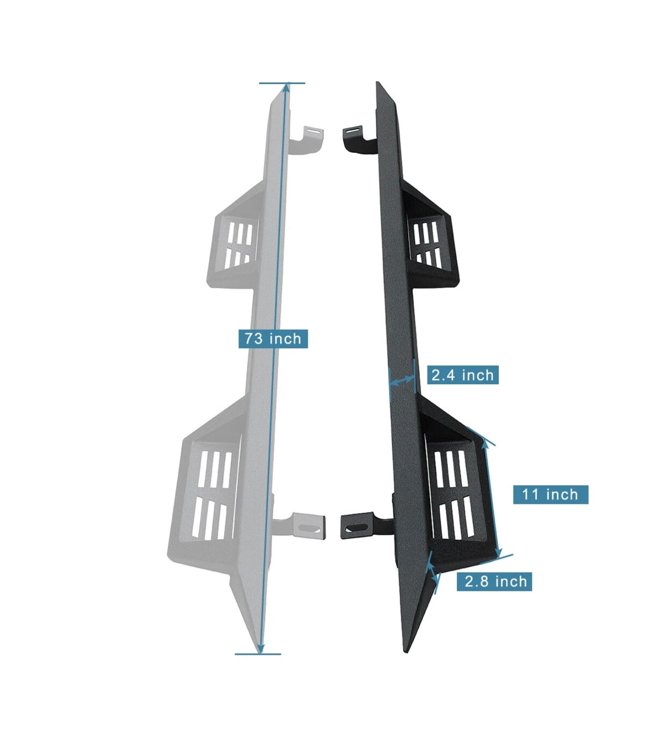 Estribos Metal de Escalon Acero Jeep JK 07-18 Entrega Gratis Todo Puerto Rico