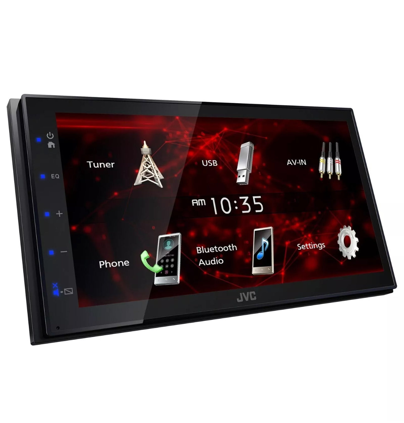 JVC Radio Doble DIN 6.75" USB Mirroring For Android Bluetooth KW-M180BT