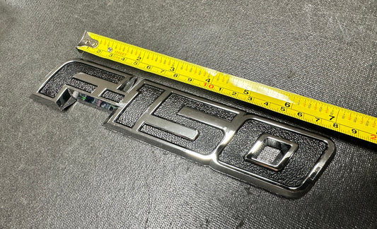 Emblema F150 Compuerta 7.5”x1.5” Chrome & Negro ABS Plastic