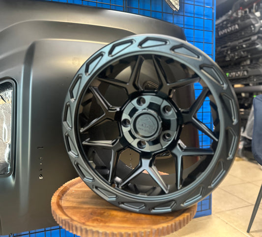 Lock Wheels Matrix Black 17x9 -12  ET 5x127 Jeep JK/JL & Gladiator Set de 4 Aros