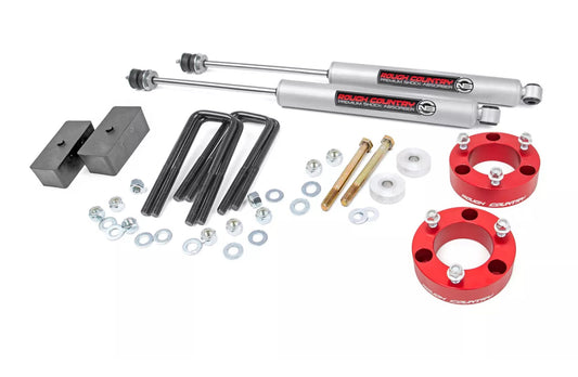 Rough Country 3" Lift Kit Con Shocks N3 Toyota Tacoma 05-2023 74530RED