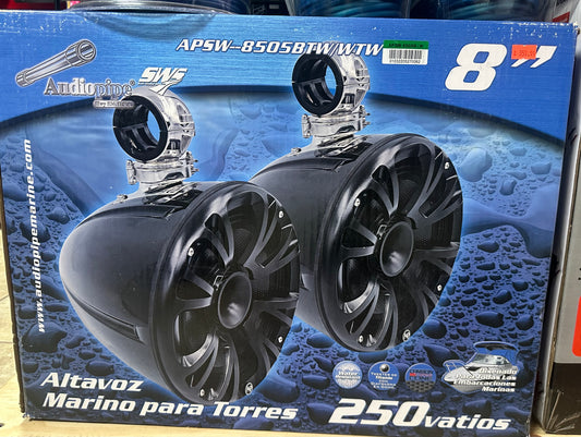 Audiopipe Pods Marino (2) Par con Bocina Carbon con Driver Black